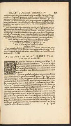 Alia Defensio Ad Fridericum Ducem Saxoniae.