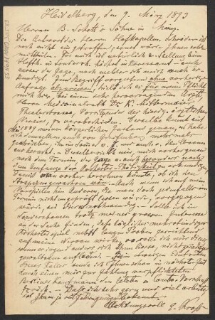 Brief an B. Schott's Söhne : 09.03.1893