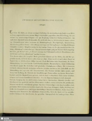 Zwischen Münzenberg Und Kleers
