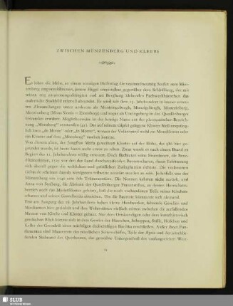 Zwischen Münzenberg Und Kleers