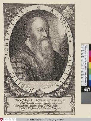 Antonius Albicus Nobilis Florentinus [Antonius Albizzi]