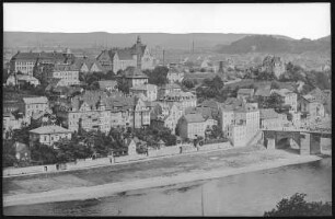 Meißen. Blick auf Meißen Rechts, Ratsweinberg
