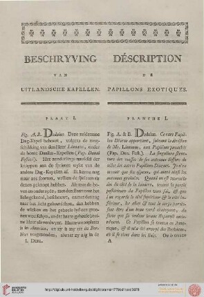 Beschryving / Déscription