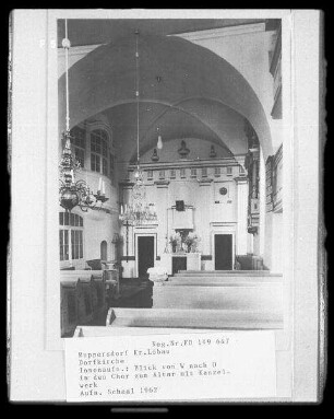 Ruppersdorf, Dorfkirche, Inneresnach Osten