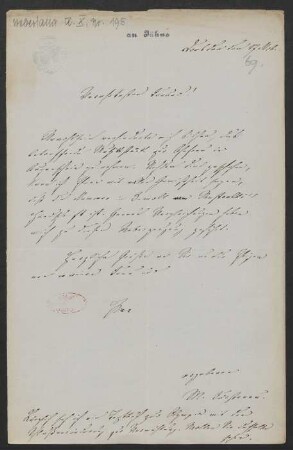 Brief an Friedrich Wilhelm Jähns : 17.11.1869