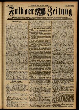 Ausgabe vom Freitag, den 07. Juli 1893.