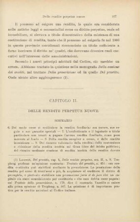 Capitolo II. Delle rendite perpetue nuove