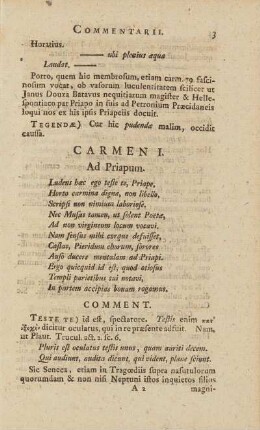 Carmen I. - Carmen XX.