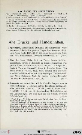Alte Drucke und Handschriften (Nr. 1-15)