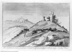 Veteris Latii antiquitatum amplissima collectio: ... Volumen secundum. 5 Teile., 3. Teil: Lanuvinorum, et Ardeatinorum Rudera, Tafel X: Collis, vulgo le due Torri