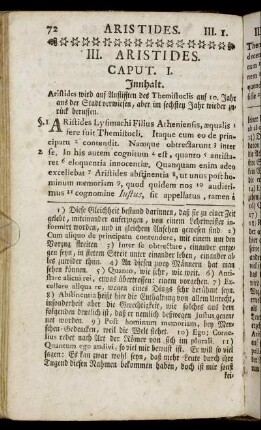 III. Aristides.