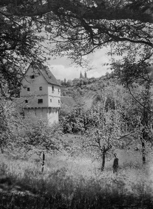 Rothenburg ob der Tauber, Topplerschlösschen : Rothenburg ob der Tauber. Topplerschlösschen am Kaiserstuhl im Tal unterhalb Rothenburgs