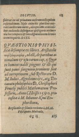 Quaestionis Physicae ...
