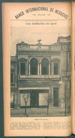 Edificio del banco - [Fotografía]