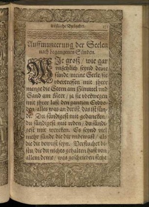 Auffmunterung der Seelen nach begangenen Sünden.