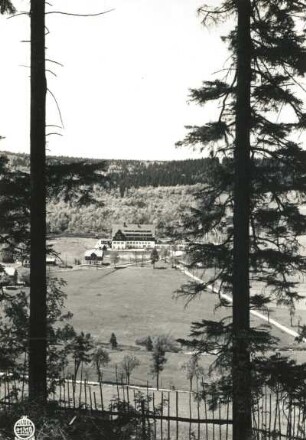 Rehefeld. Ortsteilansicht mit Grenzbaude