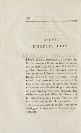 Oeuvre D'Octave Lioni.