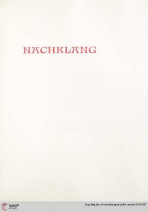 Nachklang