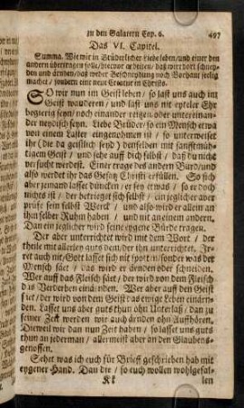497-498, Das VI. Capitel