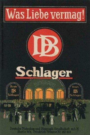 Filmprogramm von "Was Liebe vermag"