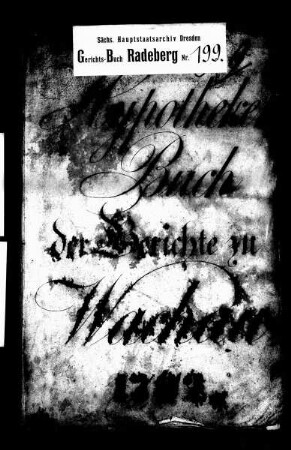 Konsens- und Hypothekenbuch