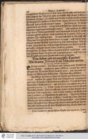Das sieben und zwantzigste Capittel