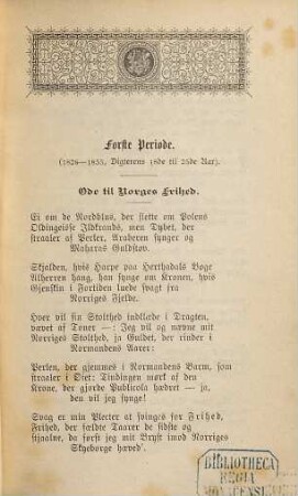 Digtervaerker og prosaiske Skrifter : Udgivne af H. Lassen, 1