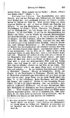 Haltung des Lehrers