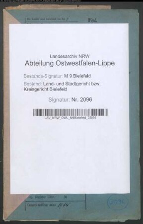 Mündel: Lehnhausen, Friedrich Wilhelm; Mündel: Lehnhausen, Johanna Maria; Mündel: Lehnhausen, Johann Heinrich: