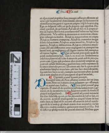 Preceptum secundum