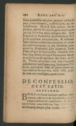 De Confessione Et Satisfactione.