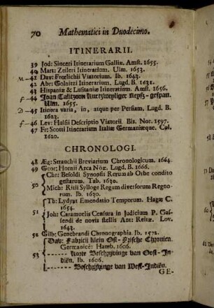 Itinerarii