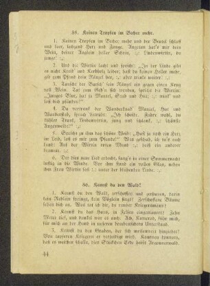 86. Kennst du den Wald!