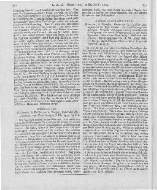 Stange, E.: Über den Mysticismus. Hamburg: Hoffmann & Campe 1824