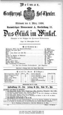 Das Glück im Winkel