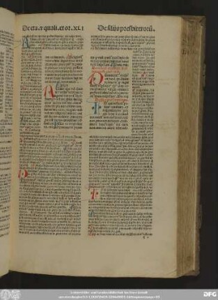 De filiis praesbyterorum.