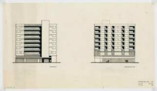 Wohn- und Geschäftshaus Bundesallee 18, Berlin-Wilmersdorf: Ansichten 1:200