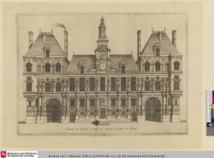 Facade de l'Hostel de Ville du costé de la place de Greue