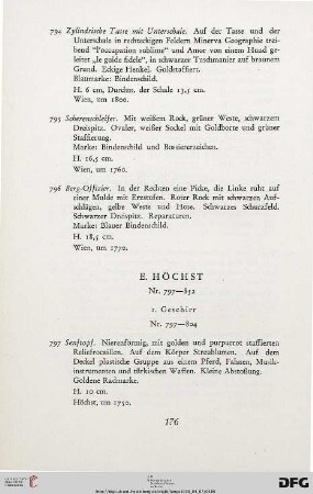 E. Höchst (Nr. 797-852)