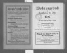 Wohnungsbuch für Frankfurt an der Oder 1927