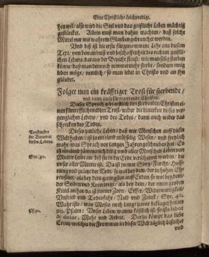 Folget nun ein kräfftiger Trost für sterbende/ und dann auch für trawrende Christen
