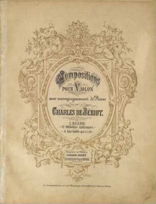 Compositions pour violon avec accompagnement de piano, 2. 4 airs variés op. 3, 5, 7, 12