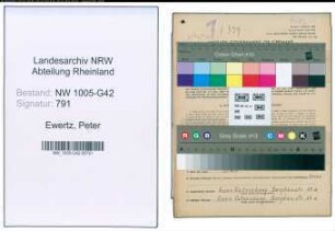 Entnazifizierung Peter Ewertz , geb. 25.03.1908 (Bergmann)