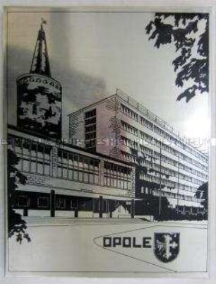 Wandbild mit Ansicht aus der polnischen Stadt Opole