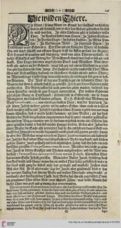 Die wilden Thiere