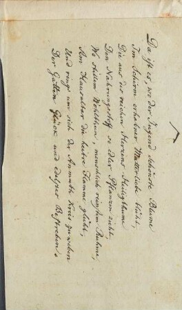 handschriftliches Gedicht eingeklebt