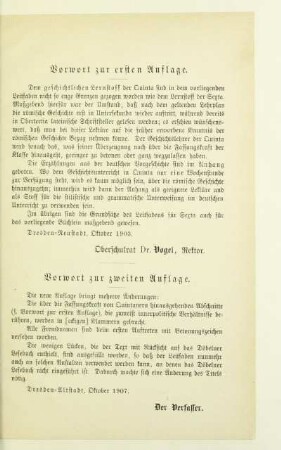 Vorwort zur ersten Auflage. Vorwort zur zweiten Auflage