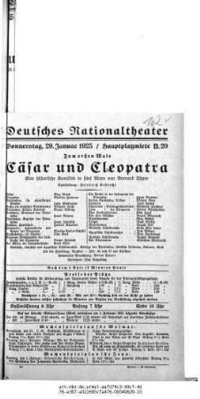 Cäsar und Cleopatra