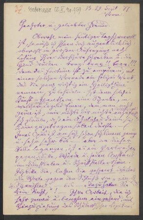 Brief an Robert Musiol : 29.09.1877