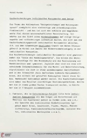 Kaufentscheidungen individueller Konsumenten und Design